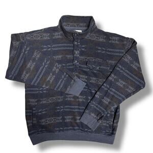 Ariat Sweatshirt Overdyed Aztec Navajo Southwestern Cowboy Geometric Mens Large